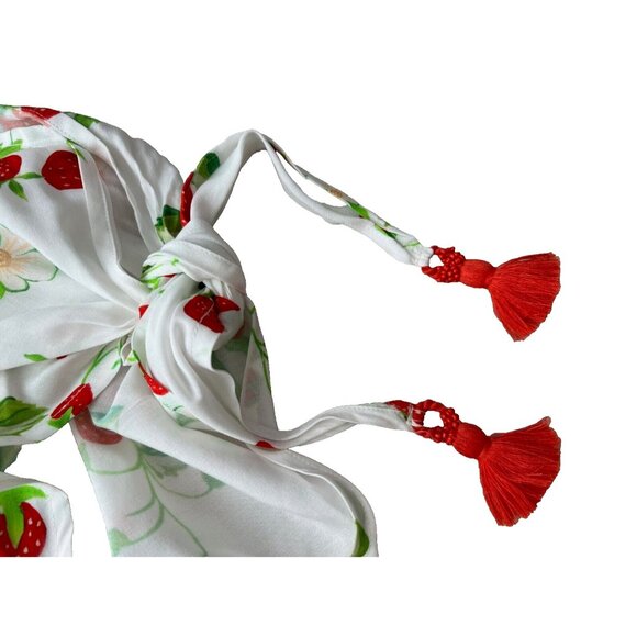 Pilyq Strawberry Fields Sarong Swim Cover Pareo Skirt - Picture 4 of 4